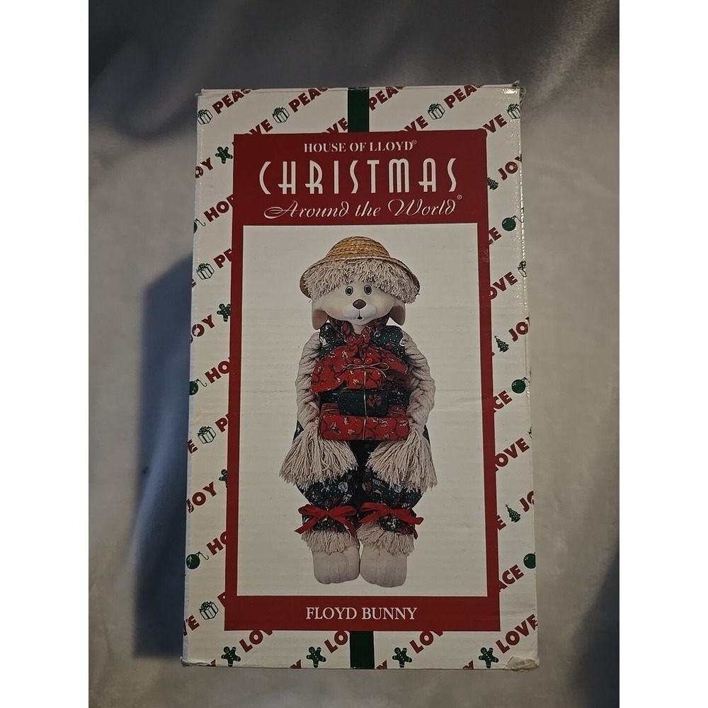 HOUSE OF LLOYD Christmas Around The World Floyd Bunny Rabbit with box New 1994